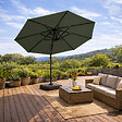 CONCEPT USINE - Parasol octogonal  350cm déporté vert en aluminium CASTILLO $ - vignette