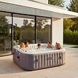 HESPERIDE - Spa gonflable 5 places taupe - vignette