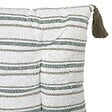 ATMOSPHERA - Coussin de sol Groove 120x60cm rayé vert - vignette