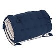 ATMOSPHERA - Coussin de sol Groove 120x60cm rayé bleu navy - vignette