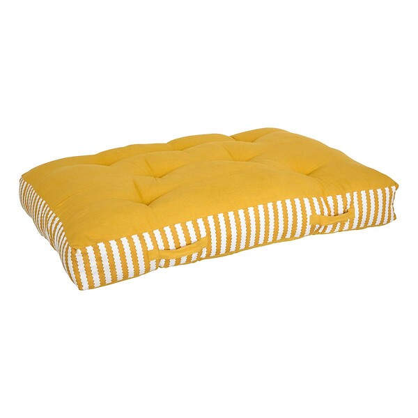 ATMOSPHERA - Coussin de sol d'extérieur Poolside 80x120x15cm jaune - large