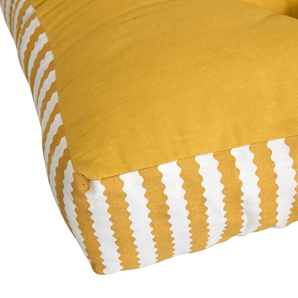 ATMOSPHERA - Coussin de sol d'extérieur Poolside 80x120x15cm jaune - large