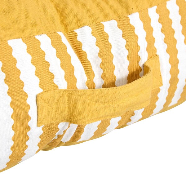 ATMOSPHERA - Coussin de sol d'extérieur Poolside 80x120x15cm jaune - large