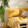 ATMOSPHERA - Coussin de sol d'extérieur Poolside 40x60x15cm jaune - vignette