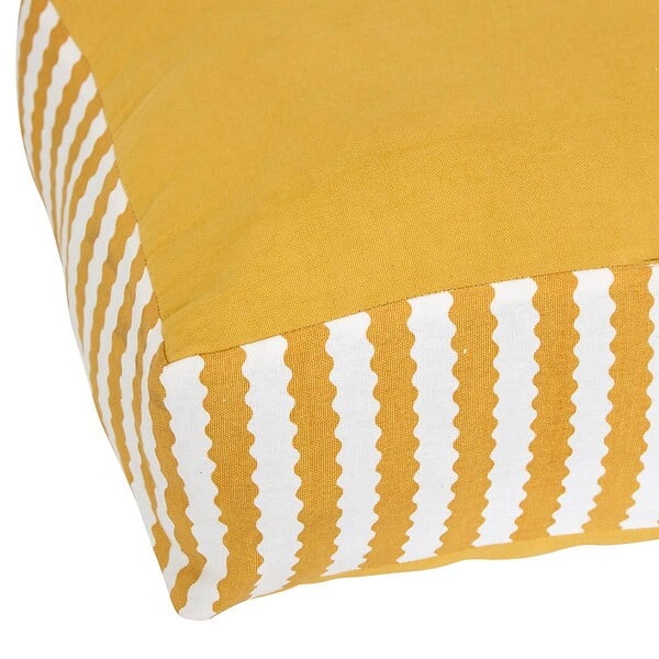 ATMOSPHERA - Coussin de sol d'extérieur Poolside 40x60x15cm jaune - large