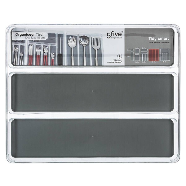 5 FIVE SIMPLY SMART - Range-couverts 3 compartiments "Tidy Smart" - large