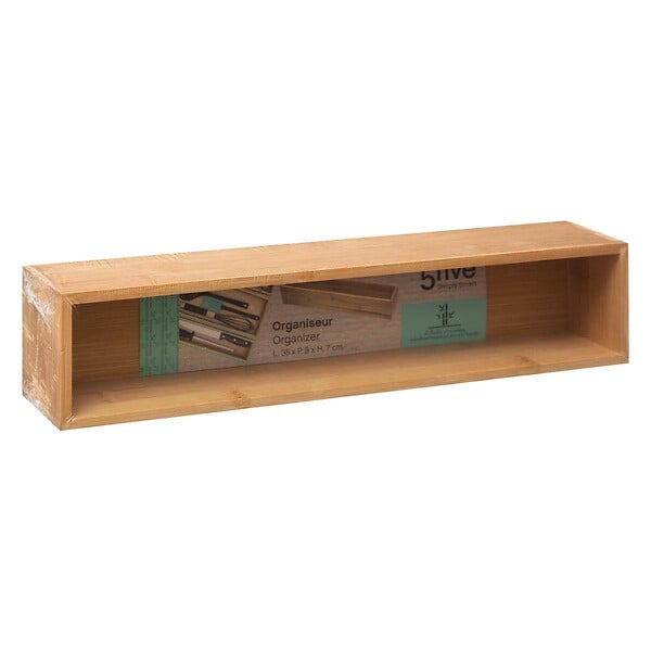 5 FIVE SIMPLY SMART - Organiseur 8x38cm "Tidy Smart bambou" - large