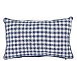 ATMOSPHERA - Coussin Groove 50x30cm vichy bleu navy - vignette