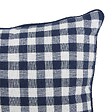 ATMOSPHERA - Coussin Groove 50x30cm vichy bleu navy - vignette