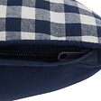 ATMOSPHERA - Coussin Groove 50x30cm vichy bleu navy - vignette