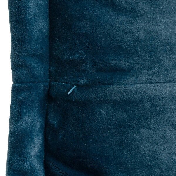 ATMOSPHERA - Coussin flanelle Cuddly bleu égéen 53x53cm - large