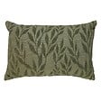 ATMOSPHERA - Coussin motif jacquard "Lehto" coton vert clair 58x38cm - vignette
