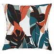 ATMOSPHERA - Coussin extérieur "Deyo" 40x40cm bleu canard - vignette