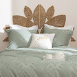 ATMOSPHERA - Coussin brodé "Wild" blanc 45x45cm - vignette