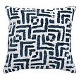 ATMOSPHERA - Housse de coussin Jeni chenille bleu égéen 40x40cm - vignette