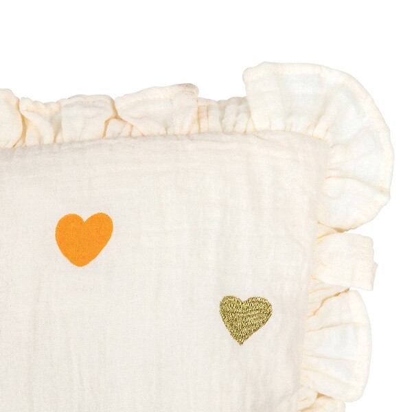ATMOSPHERA - Coussin enfant amour Aina beige 40x40cm - large