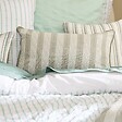 ATMOSPHERA - Coussin Groove 58x38cm rayé vert - vignette