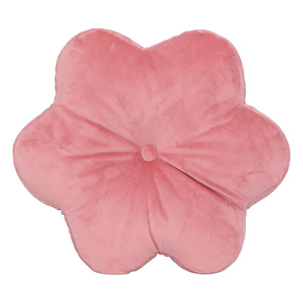 ATMOSPHERA - Coussin fleur "Amelia" rose D38cm - large