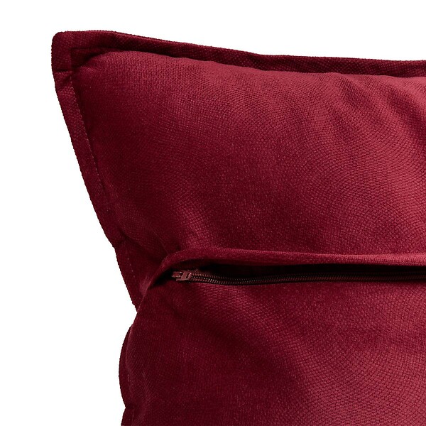 ATMOSPHERA - Coussin Lilou rouge grenat 45x45cm - large