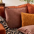 ATMOSPHERA - Coussin Lilou marron tonka 45x45cm - vignette