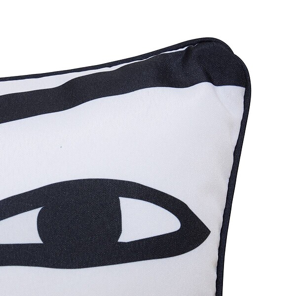 ATMOSPHERA - Housse de coussin d'extérieur Nolan 40x40cm déperlant blanc - large