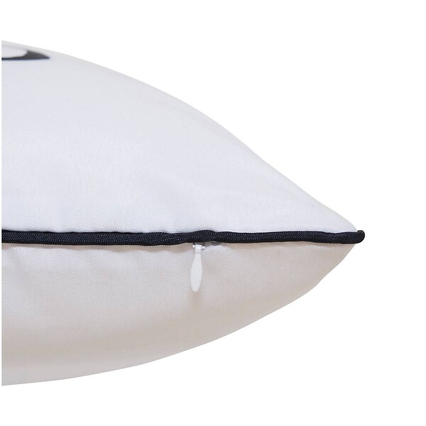 ATMOSPHERA - Housse de coussin d'extérieur Nolan 40x40cm déperlant blanc - large