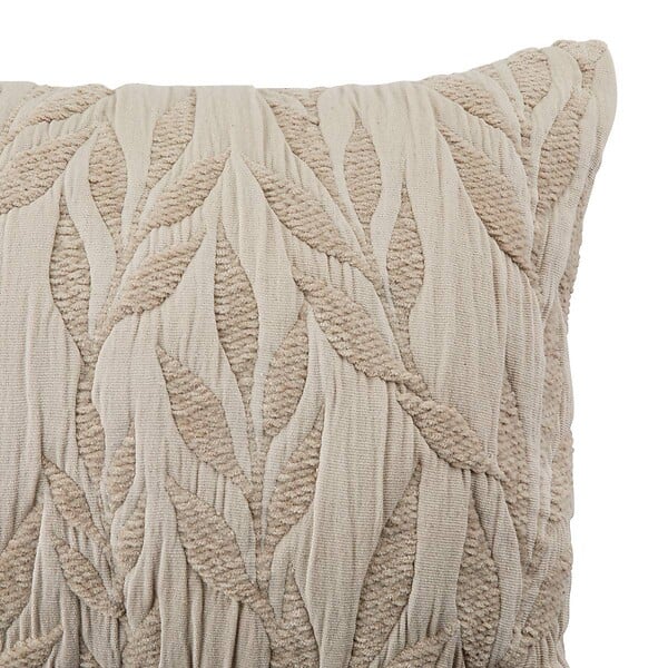 ATMOSPHERA - Coussin motif jacquard "Lehto" coton lin 58x38cm - large