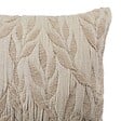ATMOSPHERA - Coussin motif jacquard "Lehto" coton lin 58x38cm - vignette