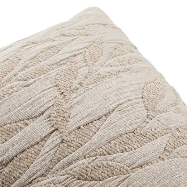 ATMOSPHERA - Coussin motif jacquard "Lehto" coton lin 58x38cm - large