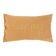 ATMOSPHERA - Coussin rectangulaire "Lili" en gaze de coton 50x30cm marron - vignette