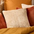 ATMOSPHERA - Coussin Lyno beige lin 40x40cm - vignette