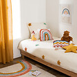ATMOSPHERA - Coussin enfant "Arc-en-ciel" coton 40x40cm - vignette