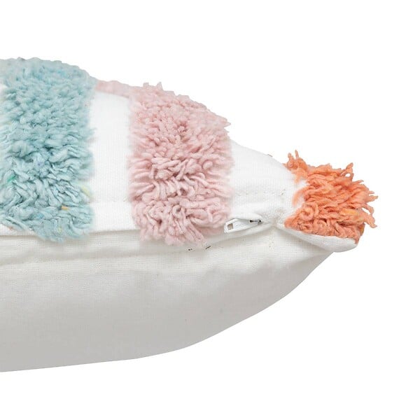 ATMOSPHERA - Coussin enfant "Arc-en-ciel" coton 40x40cm - large