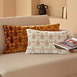 ATMOSPHERA - Coussin "Luna" jacquard velours lin 30x50cm - vignette