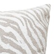 ATMOSPHERA - Housse de coussin Jeni chenille beige lin 40x40cm - vignette