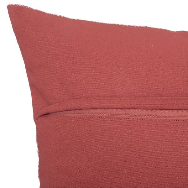 ATMOSPHERA - Coussin "Linah" coton rose terracotta 55x55cm - large