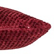 ATMOSPHERA - Coussin Lyno rouge grenat 40x40cm - vignette