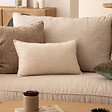 ATMOSPHERA - Coussin bouclette Soana blanc ivoire 30x50cm - vignette
