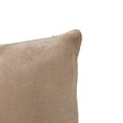 ATMOSPHERA - Coussin Ollis beige lin 38x38cm - vignette