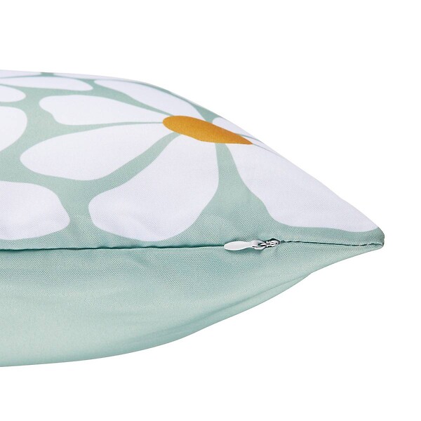 ATMOSPHERA - Housse de coussin d'extérieur "Talia" vert céladon 40x40cm - large