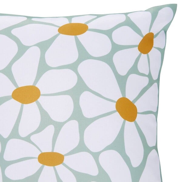 ATMOSPHERA - Housse de coussin d'extérieur "Talia" vert céladon 40x40cm - large