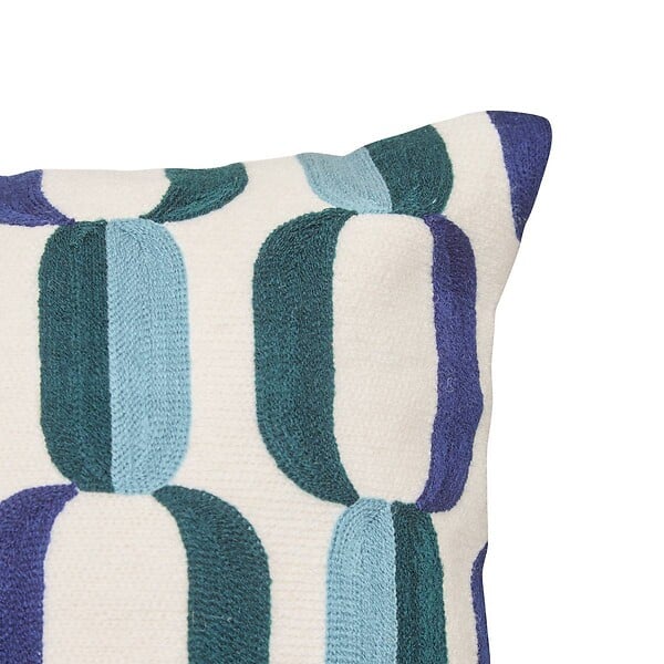 ATMOSPHERA - Coussin Hary bleu 75x35cm - large