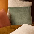 ATMOSPHERA - Coussin Ollis vert céladon 38x38cm - vignette