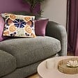 ATMOSPHERA - Coussin Lilou violet clair 50x30cm - vignette