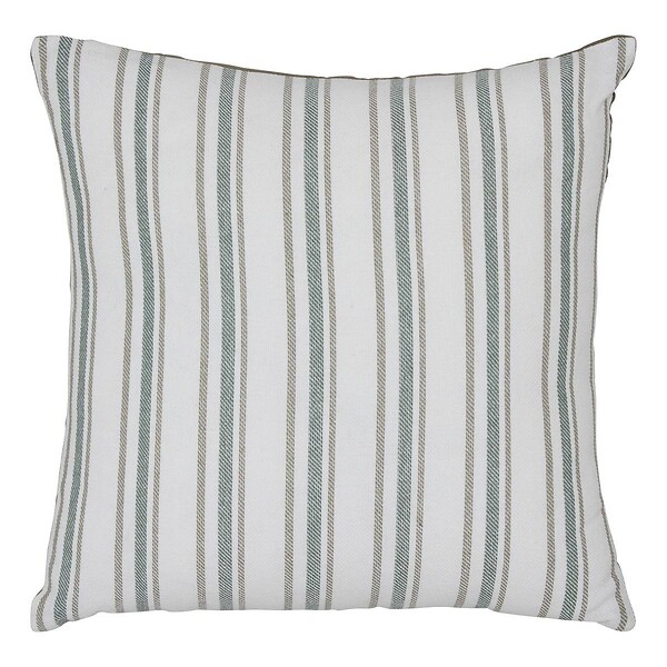 ATMOSPHERA - Coussin Groove 40x40cm rayé vert - large
