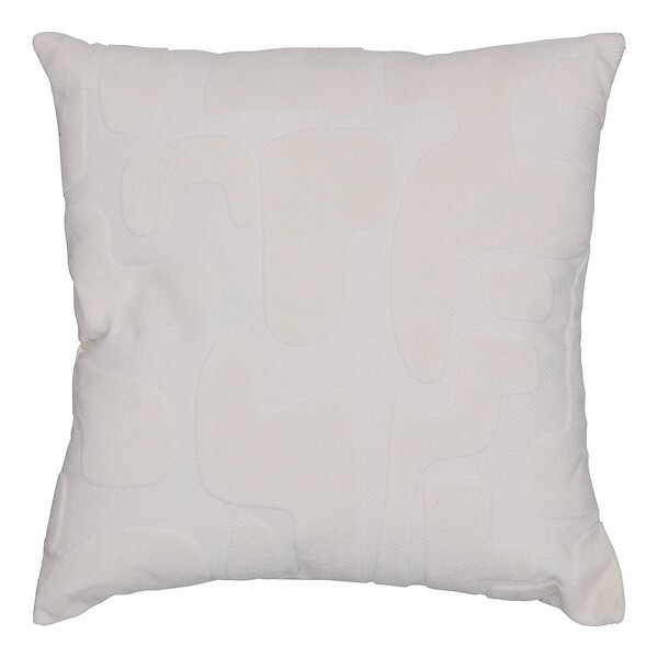 ATMOSPHERA - Coussin Delor 40x40cm blanc - large