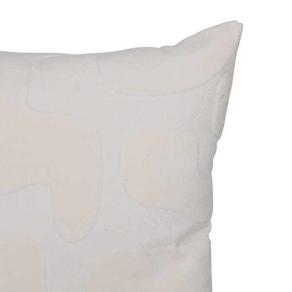 ATMOSPHERA - Coussin Delor 40x40cm blanc - large