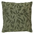 ATMOSPHERA - Coussin motif jacquard "Lehto" coton vert clair 50x50cm - vignette