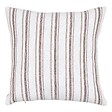 ATMOSPHERA - Coussin Groove 40x40cm rayé beige lin - vignette