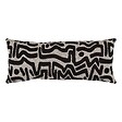ATMOSPHERA - Coussin Mira 30x80cm noir et blanc - vignette